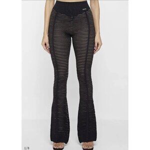 Maniere De Voir Black Flare Pants